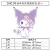 Kuromi Sanrio Decoração de Quarto de Princesa Decoração de Parede de Quarto Infantil Enfeites Adesivo de Cabeceira para Menina Pintura