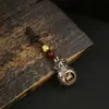 Chaveiro de Bolsa de Dinheiro dos Doze Signos do Zodíaco, Chaveiro que Atrai Riqueza, Bolsa das Cem Bênçãos, Pingente de Carro, Joia de Metal Masculina, Atrai Fortuna