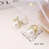 Pendientes franceses elegantes pendientes de diseño de moda pendientes pendientes Perla para mujer de alta calidad elegantes retro estilo Hong Kong pendientes