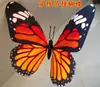 Decoraciones de Mariposas Azules Simuladas Ensartadas en Cuerdas para Colgar, Escaparates de Bodas, Sala de Exposiciones, Montaje de Bares, Pegatinas de Pared Impermeables