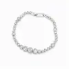 Set de Pulsera con Anillo Redondo de Circonita Chapado en Oro de 18 Quilates Pulsera de Lujo Ligero con Acabado de Alta Gama Joyería para Manos para el Trabajo y Eventos Muestra Temperamento