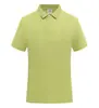 Camisa Polo Verde Glacial com Lapela Uniforme de Classe Manga Curta Logo Impresso Publicidade Corporativa Camisa Cultural Camiseta Roupa de Trabalho Uniforme de Grupo Verão