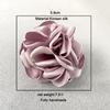 Corsage de Tela de Flores Coreanas Flor de Rosa Broche de Doble Uso para Hombres y Mujeres Borde Quemado a Mano Broche Versátil Venta al por Mayor