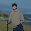 Sudadera Pesada Personalizada Primavera 2025 Pareja Mujeres Holgada Estilo Montaña Versátil Moderna Marca Ropa de Abrigo