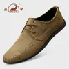 Zapatos de hombre Gongyang de piel de vaca de primera capa, forro de felpa, engrosados, suela blanda, cálidos zapatos casuales de cuero, zapatillas de cuero genuino para hombre