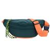 Bolso de cintura para mujer, moda de primavera y verano 2024, color contrastante, informal, sencillo, para hombre, bandolera de hombro de color liso