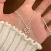 Colar Leve e Elegante de Luxo para Mulheres, Prata S925, Design de Nicho, Corrente Exquisita para Clavícula, Versátil para Uso Diário, Joia que Não Desbota