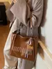 Bolso Grande para Mujer con Gran Capacidad, Nuevo Estilo Vintage 2026, Adecuado para Estudiantes Universitarios, Bolso de Hombro, Bolso Tote Diario Personalizado para el Trabajo