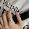 Anel Aberto Personalizado Celebridade da Internet Dongdaemun Coreana ins Prata de Lei 925 Anel Aberto Simples All-match Japonês e Coreano para Mulheres