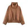 Fábrica de Ropa para Mujer Transfronteriza Venta al por Mayor 2026 Nuevo Otoño Efecto Textura de Terciopelo Chaqueta Piloto Ropa Exterior