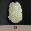 Llavero Colgante de Jade del Zodiaco Caballo, Buena Suerte y Seguridad en el Año de Nacimiento, Cadena Colgante Unisex Regalo