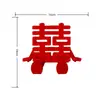Letrero decorativo 3D para bodas con los caracteres "Fu, Lu, Xi, Cai" para la buena fortuna y la prosperidad, adorno de escritorio creativo, decoración de Año Nuevo