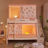 Cama Mãe e Filho Mosquiteiro Doméstico 1.2 Cama Trapezoidal Alta e Baixa Cama 1.5 m Beliche Infantil Cama Manto 2 m Longo
