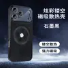 Funda de Verano con Sensación de Hielo, Hueca, Disipadora de Calor, Succión Magnética, Adecuada para Funda de Teléfono Apple 17 iPhone 16 Pro Max, Funda Protectora de Cobertura Total