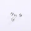 Tapones para los oídos de plata de ley S925 al por mayor versión coreana de tapones para los oídos de mariposa simples accesorios de capuchón para orejas de joyería Joker en espiral compactos anticaída