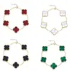 Pulseira de Trevo de Quatro Folhas Nova Transfronteiriça para Mulheres Coreana Simples Ins Cinco Flores Madrepérola Trevo de Quatro Folhas Pulseira Versátil