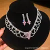 ¡Precioso y deslumbrante! Collar con colgante de flor de circón y gota de agua, cadena para la clavícula estilo corte vintage, joyería de lujo ligero y sensación de alta gama