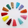 Colgante para Teléfono Móvil con Borla de Terciopelo Coreano de 3 cm, Accesorios para Joyería DIY con Borla de Cuero