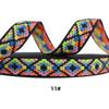 Suministro directo de fábrica cinta jacquard étnica de color de 25 mm de ancho de poliéster algodón para ropa zapatos y sombreros accesorios decorativos para equipaje