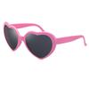 Gafas de Amor Transfronterizo Tono Vibrante Mismo Estilo Caperucita Roja Gafas de Sol con Forma de Corazón Gafas de Sol Cambia Color Color Melocotón
