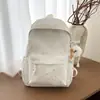 Mochila ins estilo coreano com estrelas, simples e estilosa, mochila de alta capacidade para estudantes do ensino médio, universitários e uso em viagens
