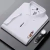 Camisetas de Manga Corta para Hombre al por Mayor Transfronterizas, Polos de Gama Alta, Ropa Casual y Versátil para Hombre, Camisetas Bordadas de Media Manga con Cuello