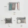 Bolsa de Malla Transparente para Almacenamiento, Billetera para Monedas, Neceser, Bolsa de Maquillaje Portátil Mini de Gran Capacidad, Bolsa de Tocador, Bolsa Pequeña para Muestras