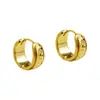 Pendientes de Aro Pequeños Exquisitos con Textura Estilo Europeo y Americano, Diseño Simple en Relieve, Versátiles para el Uso Diario, Pendientes y Accesorios para Orejas Elegantes