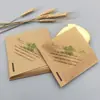 Saco de Papel Triangular, Saco de Embalagem para Sanduíche de Pão em Papel Kraft à Prova de Óleo, Saco de Embalagem Espessado Revestido para Soufflé para Levar