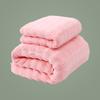Toalha de Banho de Coral Fleece com Bolhas Transfronteiriça Absorvente Espessada para Lavar o Rosto Adulto Uso Doméstico Conjunto de Toalhas de Banho Venda por Atacado Personalização