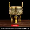 Tripé de Latão Incensário Doméstico de Cobre Tripé Redondo Antigo de Três Pernas Tripé de Cobre para Exibição no Escritório Artesanato Personalizado Presente Ornamento