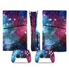 Ps5 Slim Sticker Cuerpo Completo Modelo Cielo Estrellado Unisex Película Colorida Sticker de Dibujos Animados Sticker de Dolor Unidad Óptica