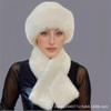 Bufanda de invierno 2024, gorro mongol de felpa para mujer, grueso y cálido, con protección para las orejas, de imitación de pelo de visón.