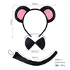 Suprimento Popular Transfronteiriço de Halloween Faixa de Cabelo com Orelhas de Ratinho Pequeno Adereços para Apresentação Infantil Atacado Headwear de Animal Cartoon