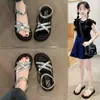 Sandalias para Niñas, Moda de Verano para Exteriores, Nuevo Estilo 2026, Sandalias Infantiles de Alta Gama con Pedrería, Chanclas, Sandalias de Playa Antideslizantes