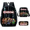 Mochila Escolar Roblox para Estudiante Transfronterizo Mochila para Estudiante de Primaria Mochila de Moda Juego de Tres Piezas Venta al por Mayor