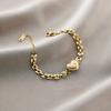 Pulseira Yunyao Inoxidável Mais Vendida Internacionalmente em Aço Titânio para Mulheres com Trevo de Cinco Folhas e Incrustação de Diamante, Personalidade Estilo Ins, Galvanoplastia a Vácuo 18K