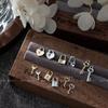 Decoraciones para uñas serie candado clave aleación Fujia Qianjin candado de amor estrella moño taladro de uñas tridimensional