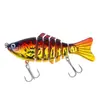Set de Cinco Piezas Transfronterizo de Señuelos de Pesca Multisección, Señuelos Duros, Señuelos Pequeños de Imitación de Peces, Señuelos Artificiales de 15g, Adecuado para Agua Dulce y Salada