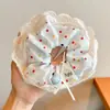 Scrunchie de Renda Estilo Coreano para Mulheres 2026 Novo Estilo Elástico de Cabelo Estilo Preguiçoso Corda de Cabelo Grande Acessório para Coque Flor de Cabelo
