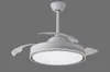 Luz de ventilador invisible, luz de ventilador de techo moderna minimalista para comedor, lámpara de araña con ventilador para sala de estar, dormitorio, hogar, accesorios de iluminación Zhongshan