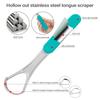 Raspador de Lengua, Cepillo para la Capa Lingual, Limpiador de la Capa Lingual, Raspador de Lengua, Raspador Metálico para la Capa Lingual, Raspador de Lengua de Acero Inoxidable