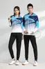 Venta al por mayor de fábrica Trajes Deportivos de Voleibol Manga Larga Tops de Equipo de Tenis de Mesa Uniformes de Bádminton para Hombres y Mujeres Nuevo Estilo Unidad Tenis