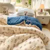 Colcha de punto de algodón de seda de leche segura para bebés, colcha de fibra de soja, colcha de invierno, colcha para todas las estaciones, colcha de ropa de cama de dibujos animados