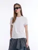 Camiseta Básica de Manga Corta para Mujer 2026 Estilo Caliente Versátil Estilo Casual Coreano Verano Hombro Normal Adelgazante Cuello Redondo Top