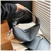 Bolsa Feminina de Grande Capacidade Transfronteiriça, Versátil para o Verão, Novo Modelo 2026, Bolsa de Ombro Transversal Casual de Nicho, Bolsa Dumpling para o Dia a Dia