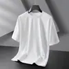 Camiseta de Manga Corta para Recoger Fugas Cuello Redondo Holgada Falsa de Dos Piezas Rebaja Color Sólido t Delgada para Hombre Manga Corta Waffle Verano