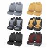Funda de Asiento para Coche de Cuero PU de Colores para Exportación, Comercio Electrónico Transfronterizo, Funda de Asiento para las Cuatro Estaciones, Funda de Silla de Cuero Artificial, Juego de 4 Piezas, Juego de 9 Piezas