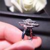 Zhen Rong AliExpress wish anillo de compromiso para mujer de oro blanco de 18 quilates chapado con circonita de simulación de rosa en forma de corazón con diamantes completos más vendido