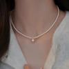Collar de Perlas de Azúcar Incrustado de Diamantes de Yang Zi Simple Lujo Ligero Nicho de Gama Alta Elegante Elegante Moderno Pendientes